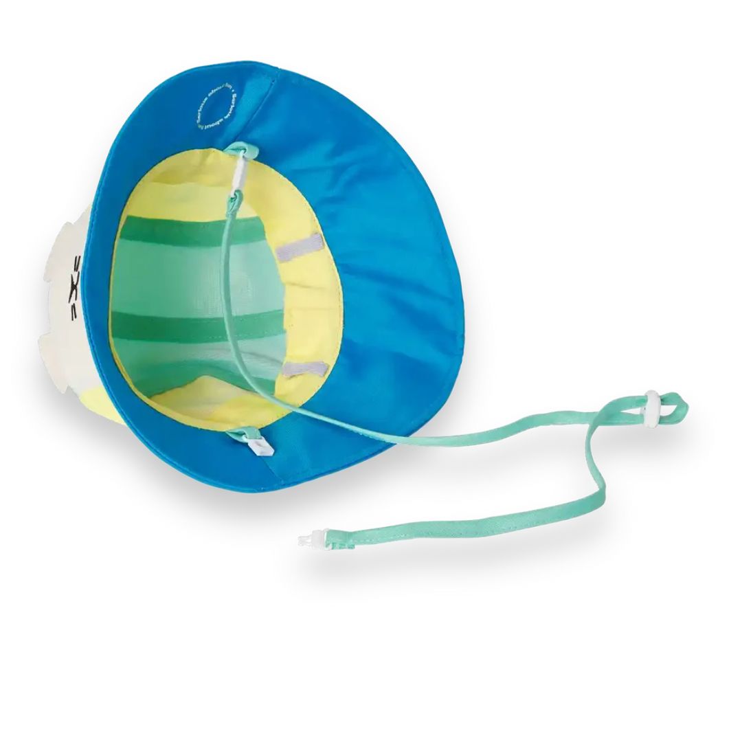 KiETLA® Klobuček Camper Hat Lion Vert Yellow Blue Ki ET LA