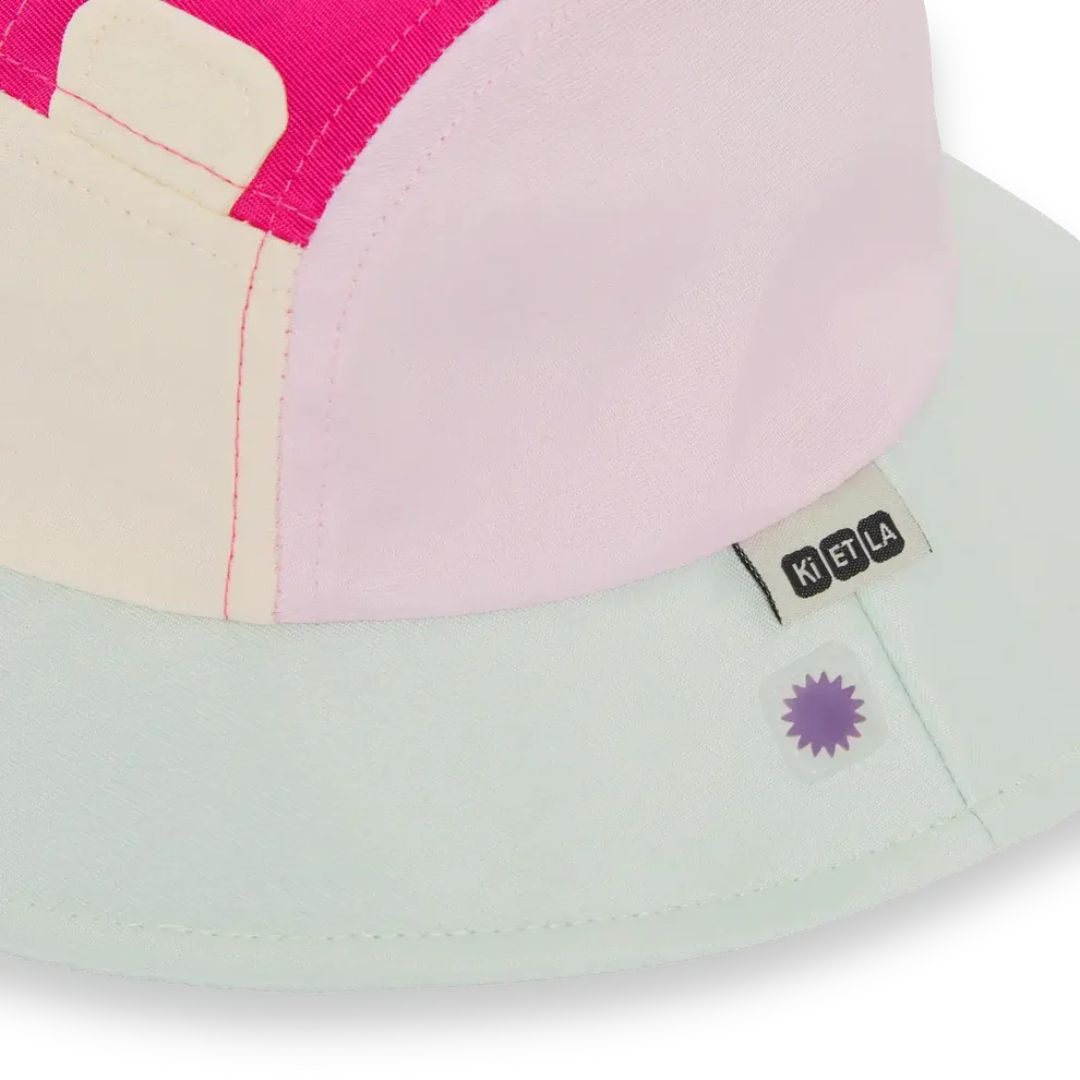 KiETLA® Klobuček Camper Hat Ourson Raspberry Pink Green Ki ET LA