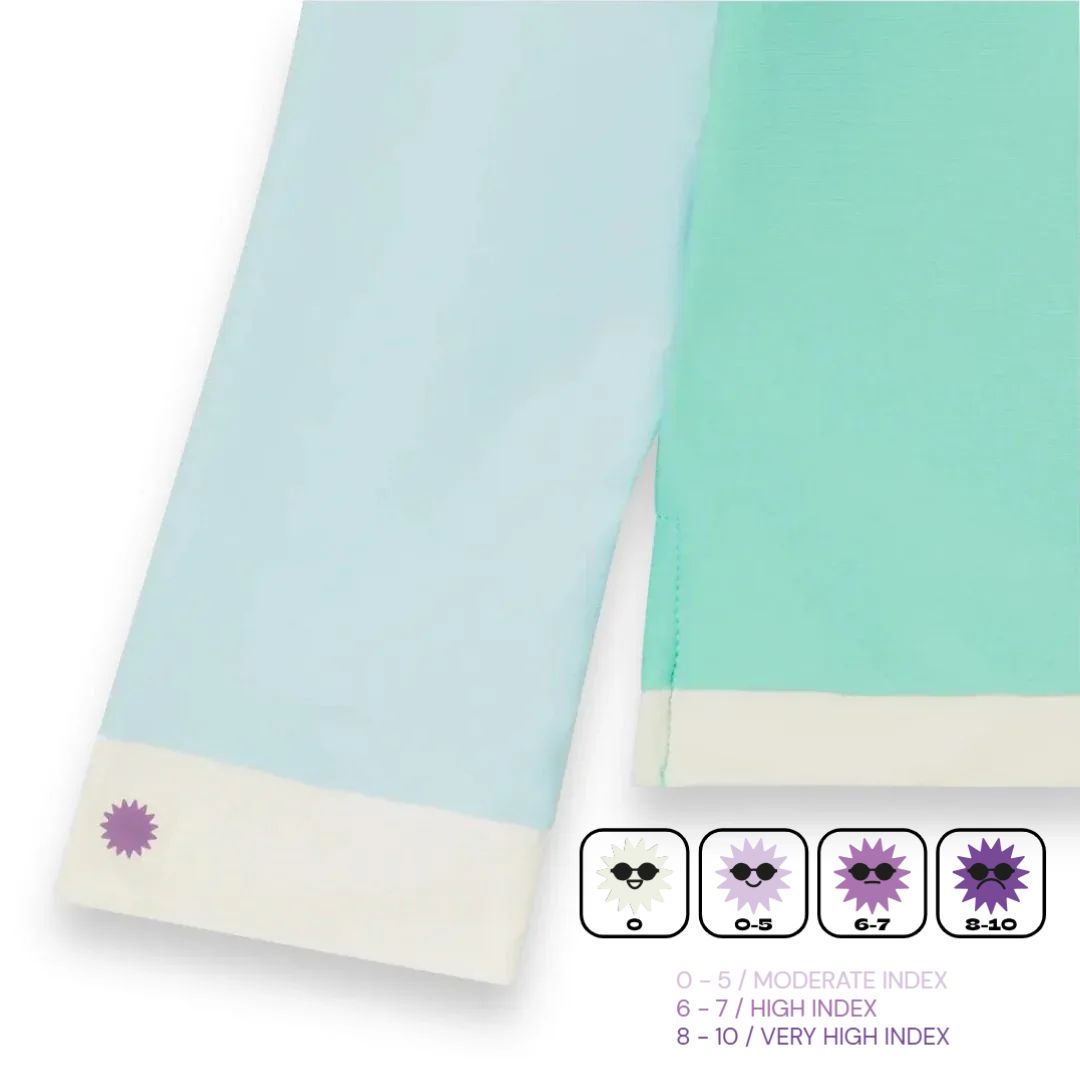 KiETLA® Otroška kopalna majica z dolgimi rokavi Green/Blue Ki ET LA