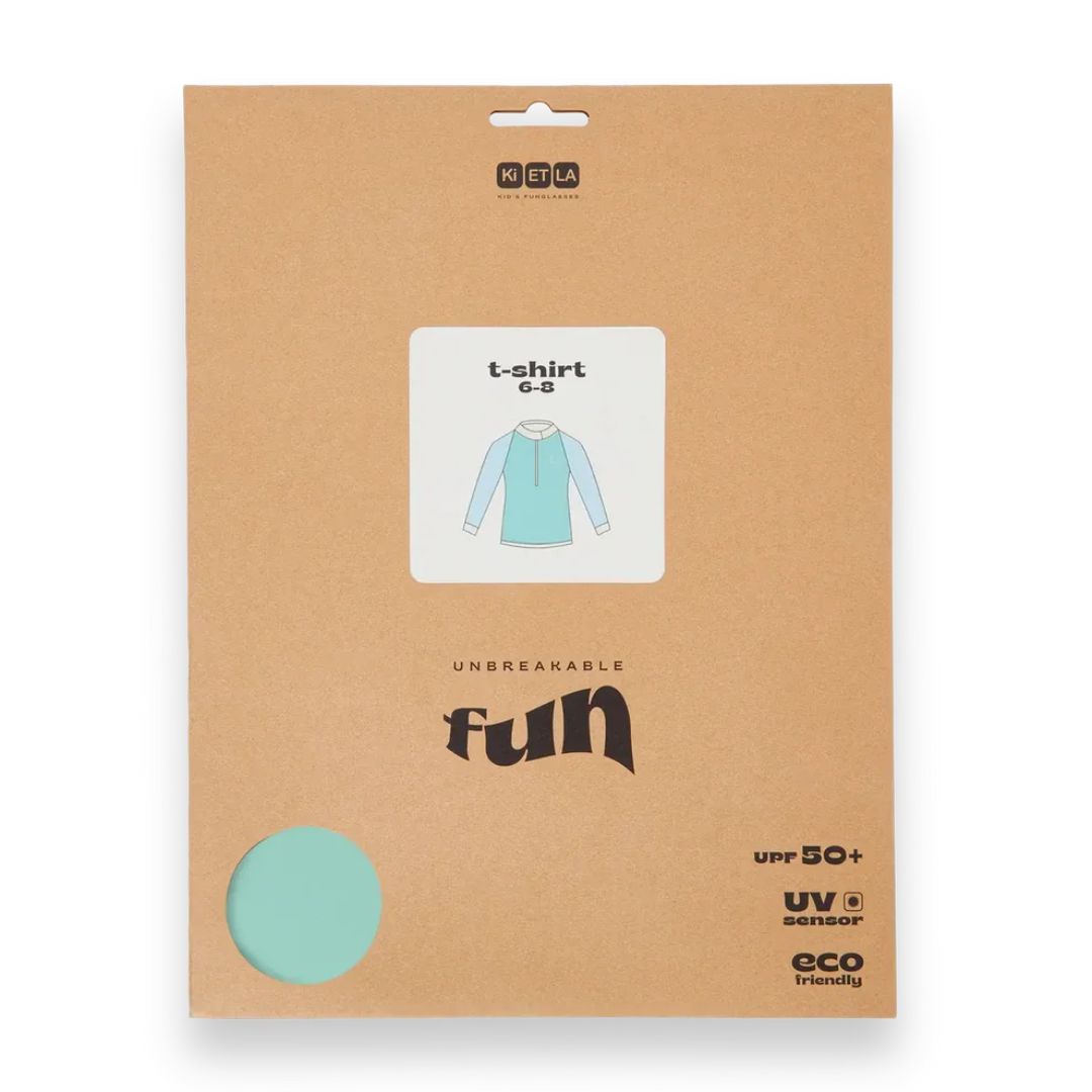 KiETLA® Otroška kopalna majica z dolgimi rokavi Green/Blue Ki ET LA