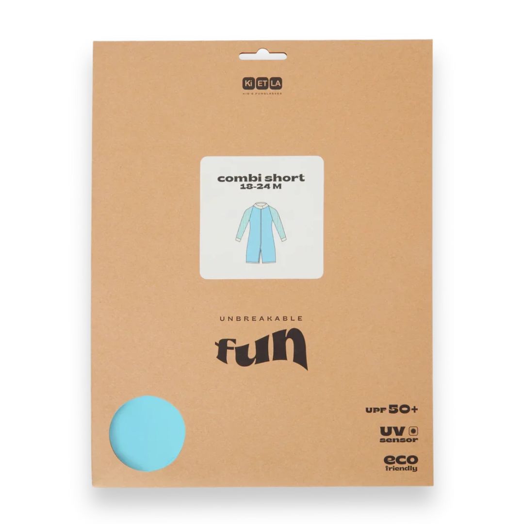 KiETLA® Otroške daljše enodelne kopalke Blue/Striped Ki ET LA