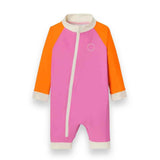 KiETLA® Maillot de bain une-pièce long pour enfants Pink/Red
