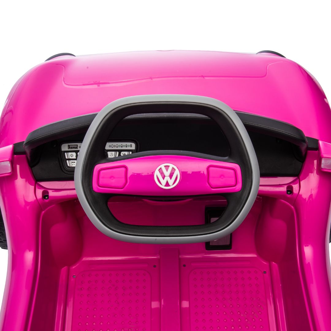 KikkaBoo® Avto na akumulator Licensed Volkswagen E Buggy Pink 12V/5A KikkaBoo