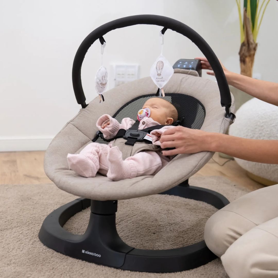 KikkaBoo® Električni gugalnik Zazu Grey KikkaBoo