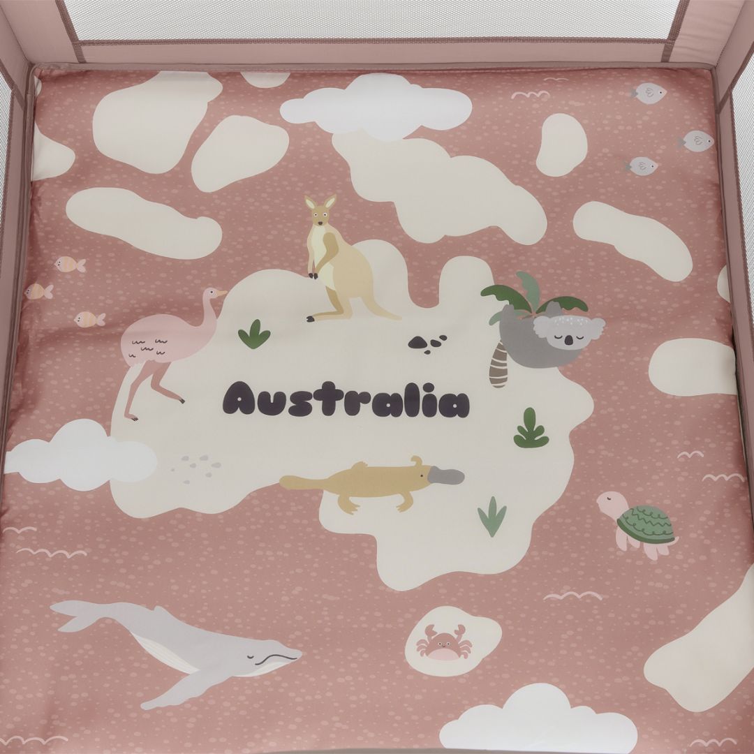 KikkaBoo® Otroška stajica Australia Pink 2026