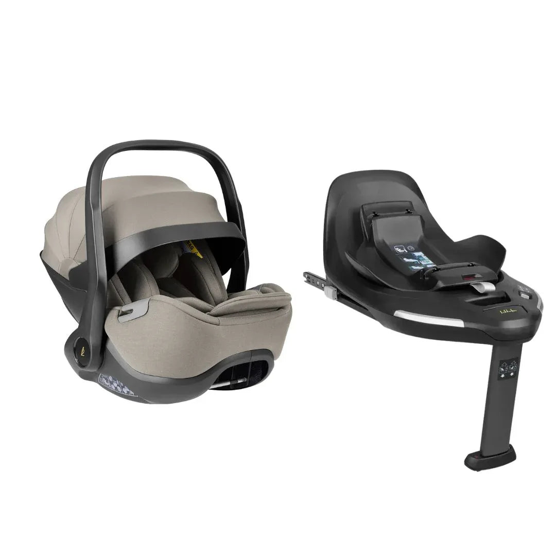 KikkaBoo® Platinum Otroški avtosedež i-Class i-SIZE (40-87 cm) Champagne + vrtljiva Isofix baza 360 Noir KikkaBoo