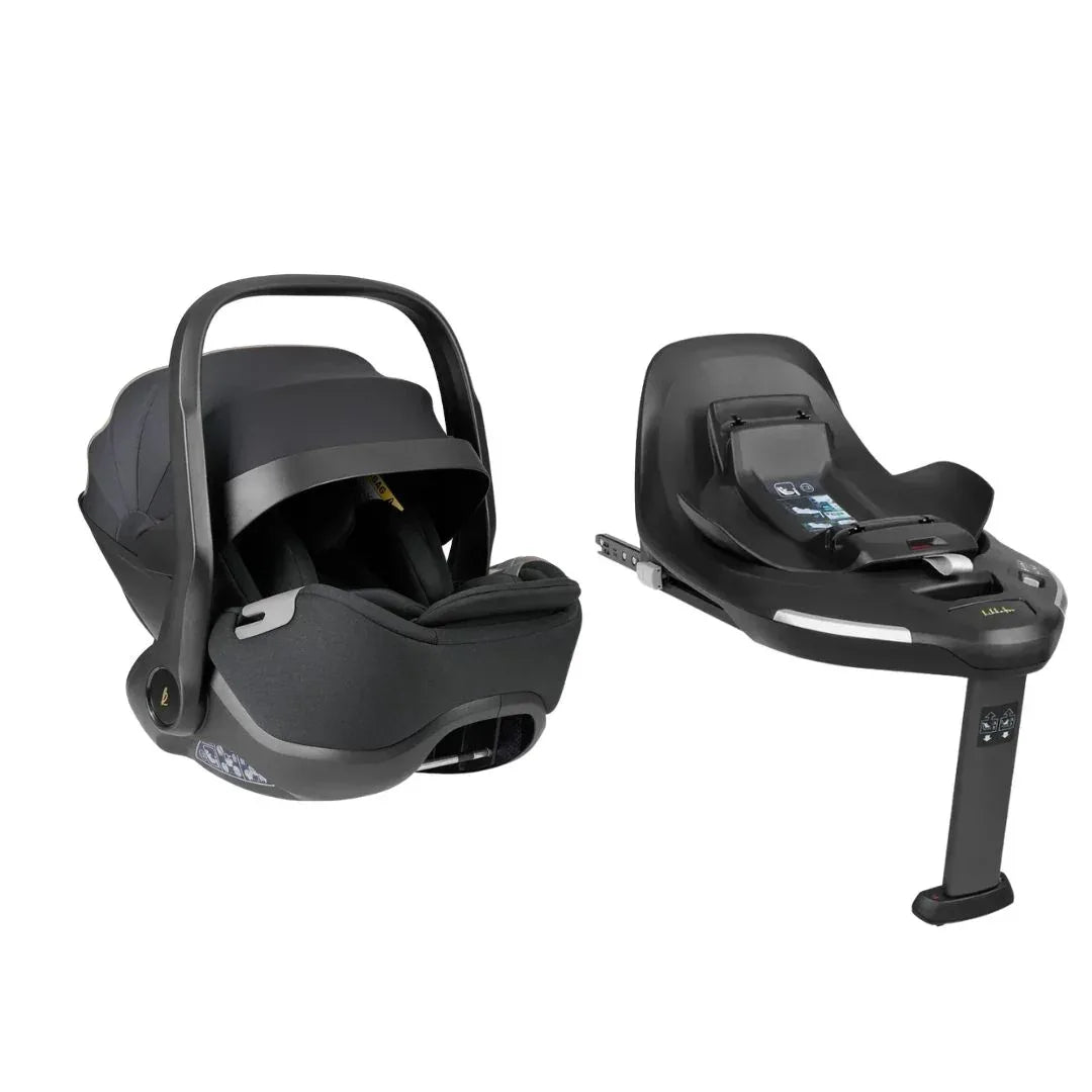 KikkaBoo® Platinum Otroški avtosedež i-Class i-SIZE (40-87 cm) + vrtljiva Isofix baza 360 Noir KikkaBoo