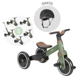 KikkaBoo® Otroški tricikel 5v1 Flash Army Green + GRATIS čelada Black