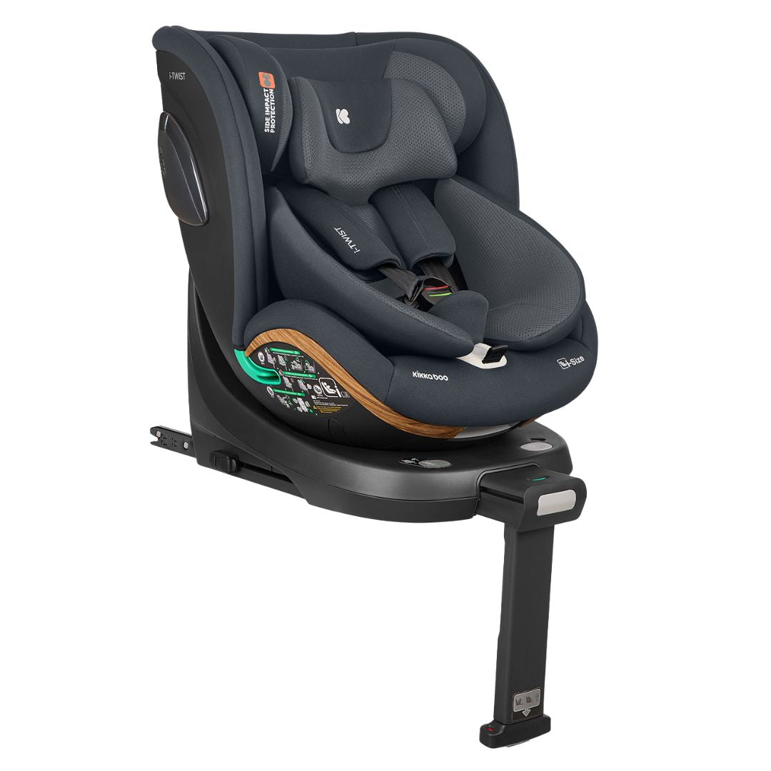 KikkaBoo® Otroški avtosedež 360° i-Twist i-SIZE (40-150 cm) Grey 2026 KikkaBoo