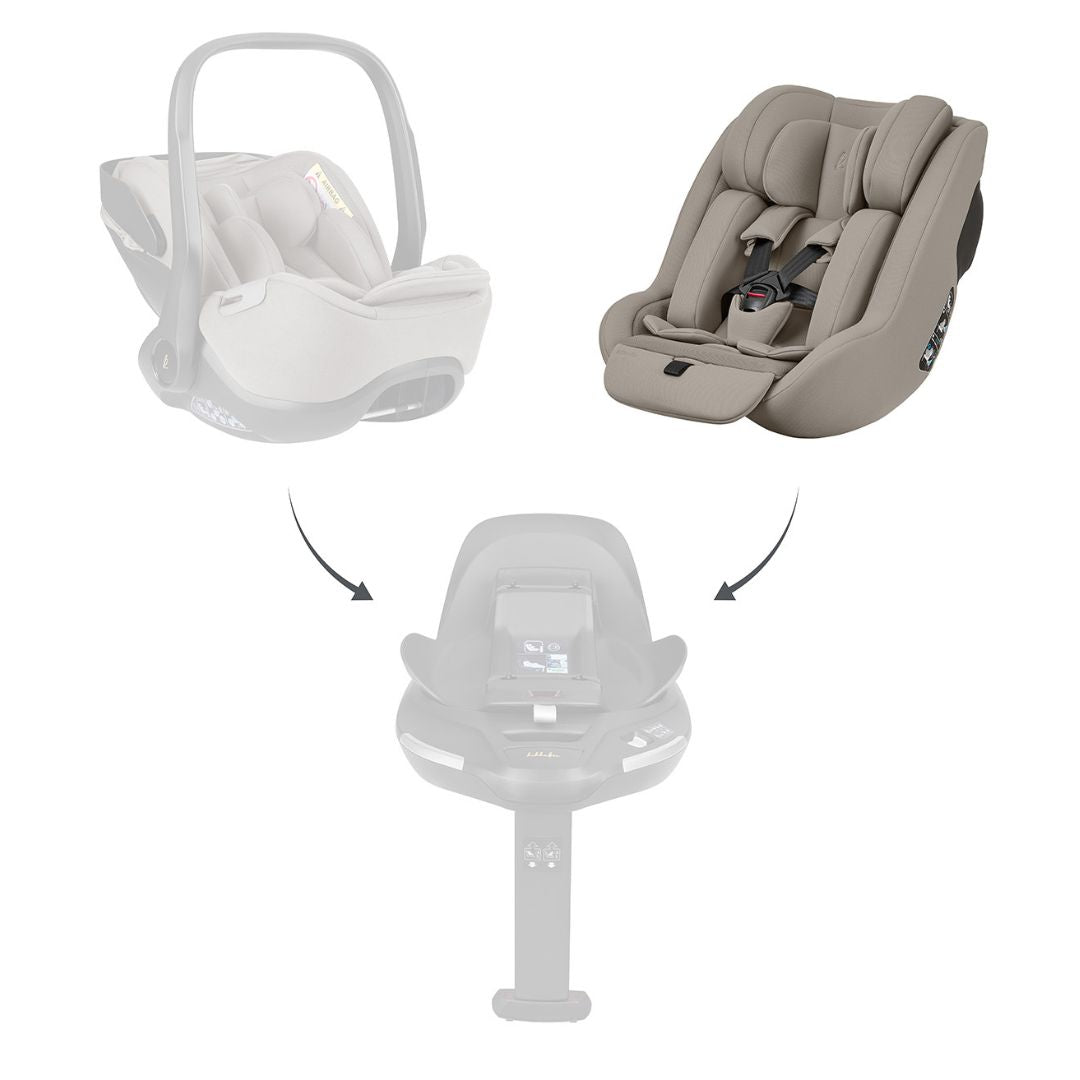 KikkaBoo® Otroški avtosedež i-Class Plus i-SIZE (40-105 cm) Champagne KikkaBoo