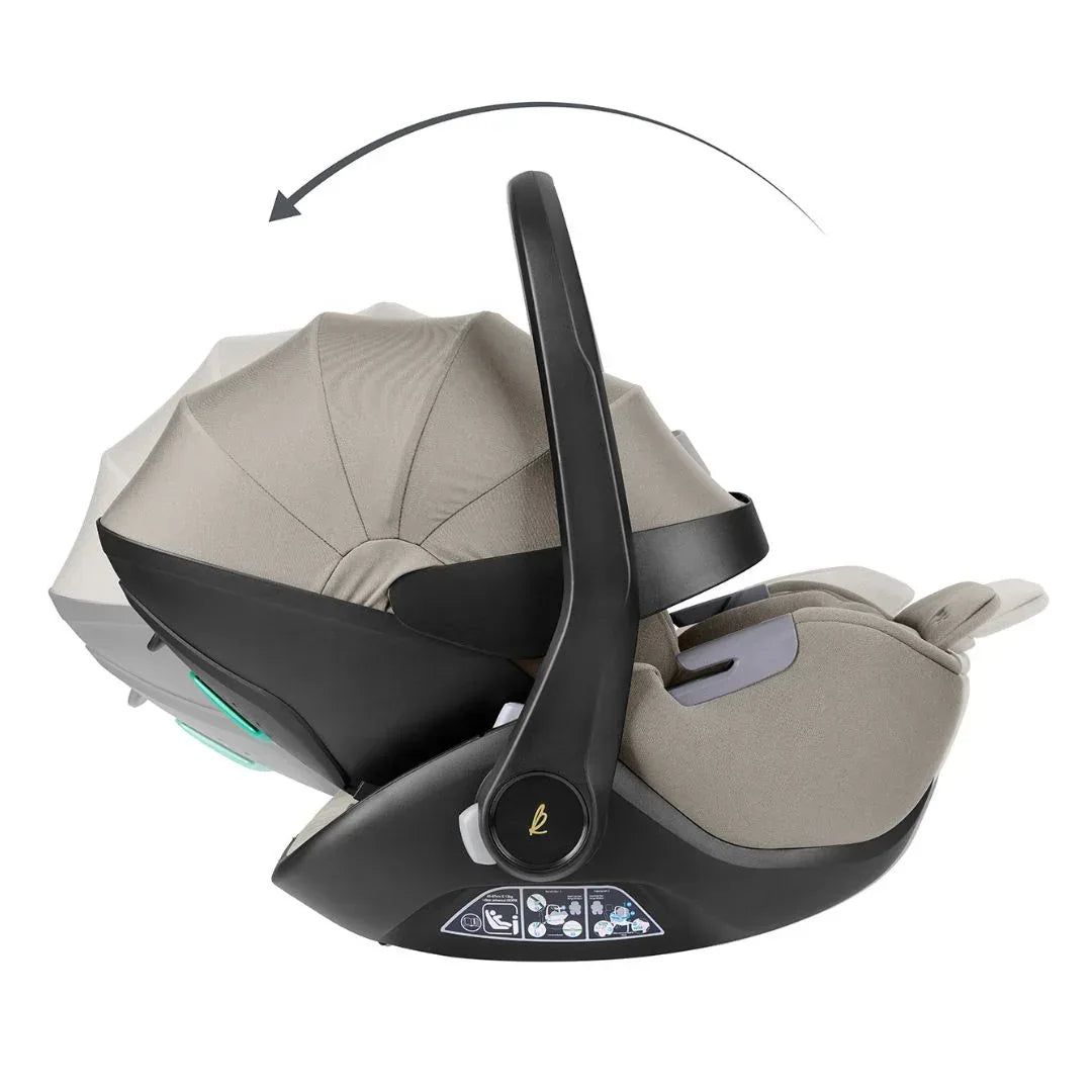 KikkaBoo® Platinum Otroški avtosedež i-Class i-SIZE (40-87 cm) Champagne + vrtljiva Isofix baza 360 Noir KikkaBoo