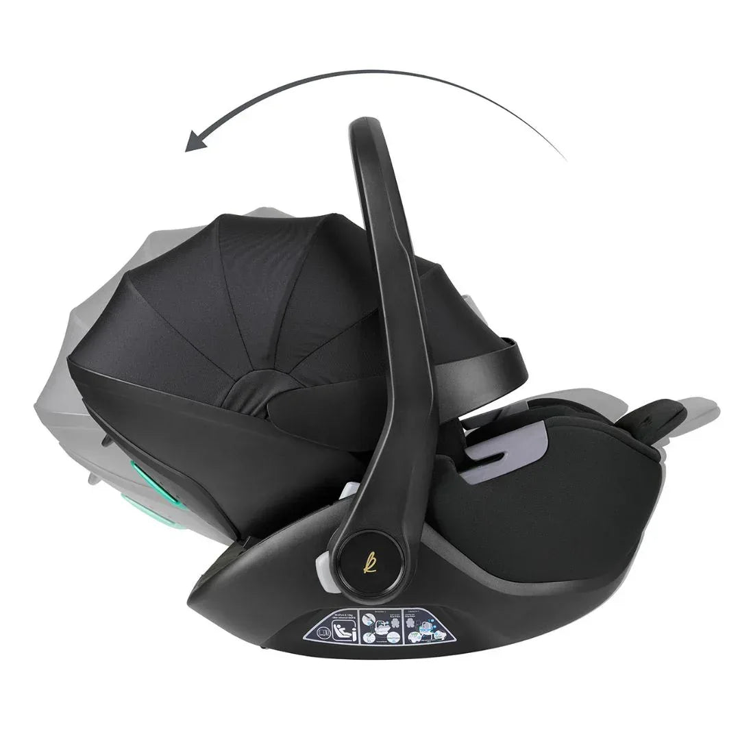 KikkaBoo® Platinum Otroški avtosedež i-Class i-SIZE (40-87 cm) + vrtljiva Isofix baza 360 Noir KikkaBoo