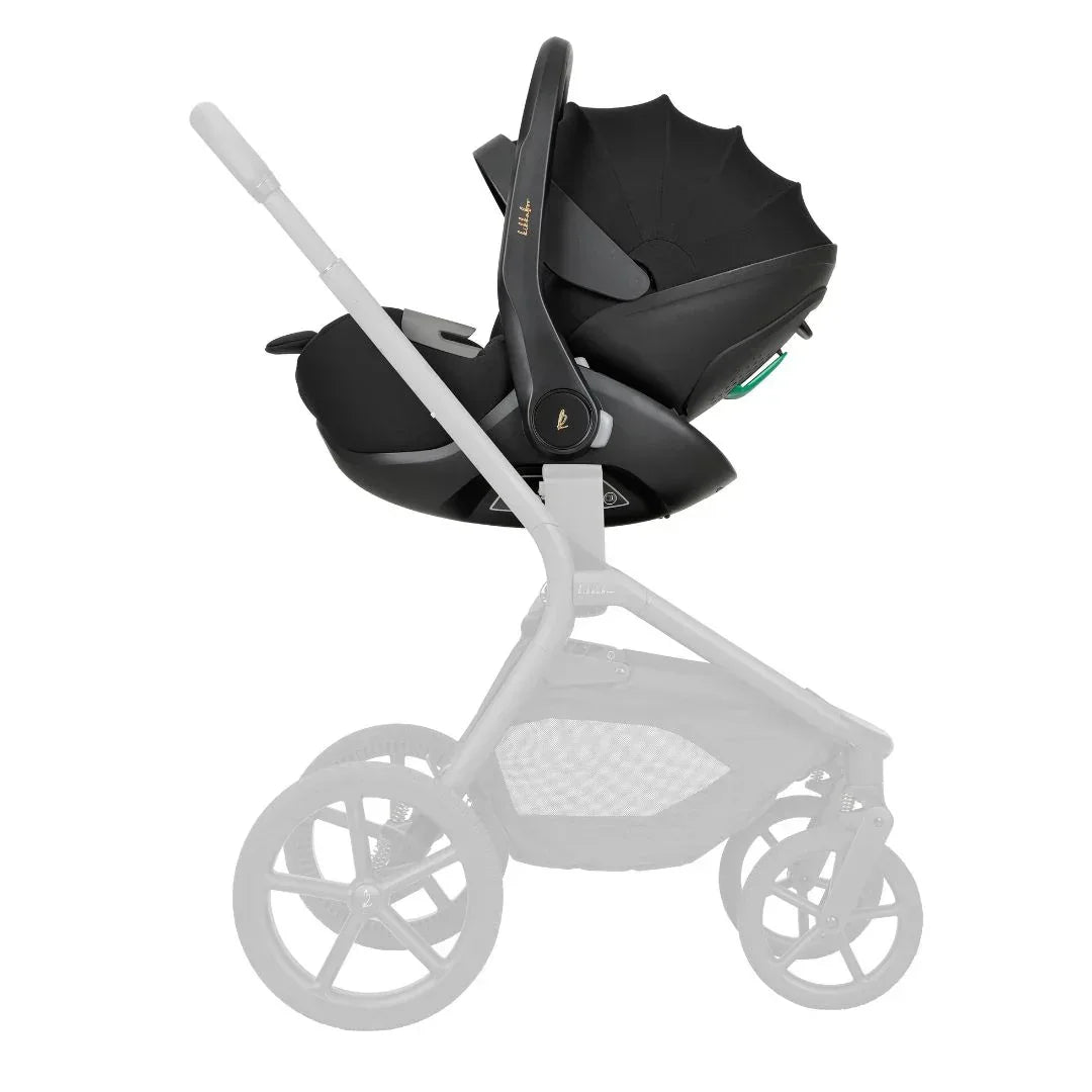 KikkaBoo® Platinum Otroški avtosedež i-Class i-SIZE (40-87 cm) + vrtljiva Isofix baza 360 Noir KikkaBoo