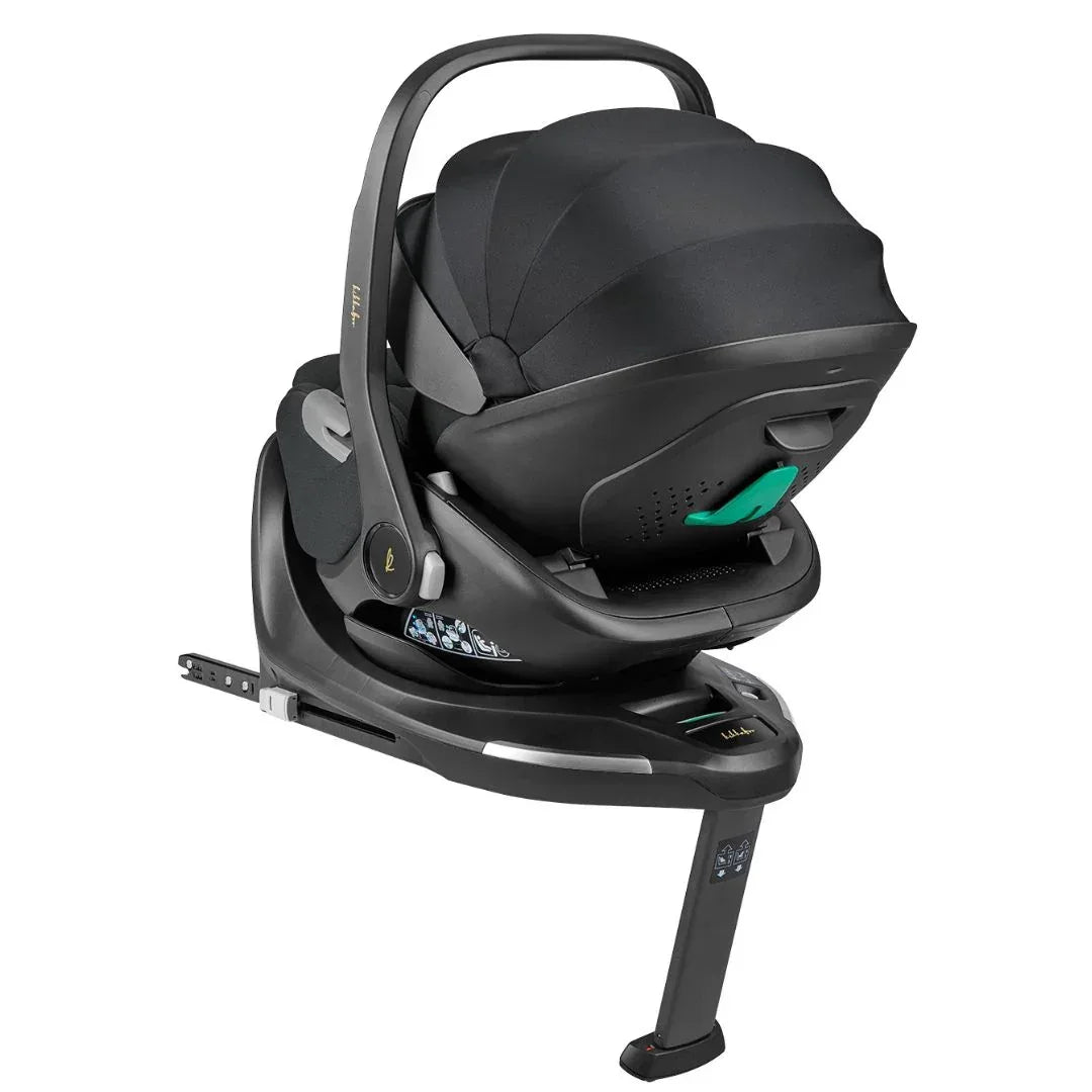 KikkaBoo® Platinum Otroški avtosedež i-Class i-SIZE (40-87 cm) + vrtljiva Isofix baza 360 Noir KikkaBoo