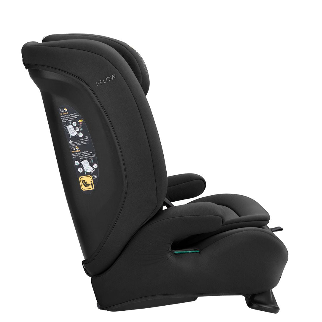 KikkaBoo® Otroški avtosedež i-Flow i-SIZE (76-150 cm) Black
