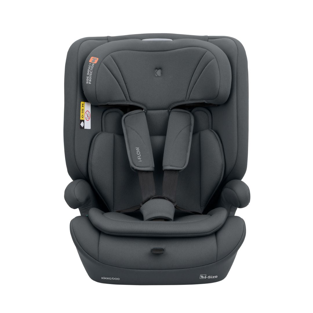 KikkaBoo® Otroški avtosedež i-Flow i-SIZE (76-150 cm) Grey