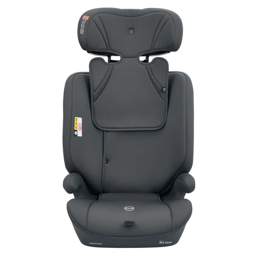 KikkaBoo® Otroški avtosedež i-Flow i-SIZE (76-150 cm) Grey