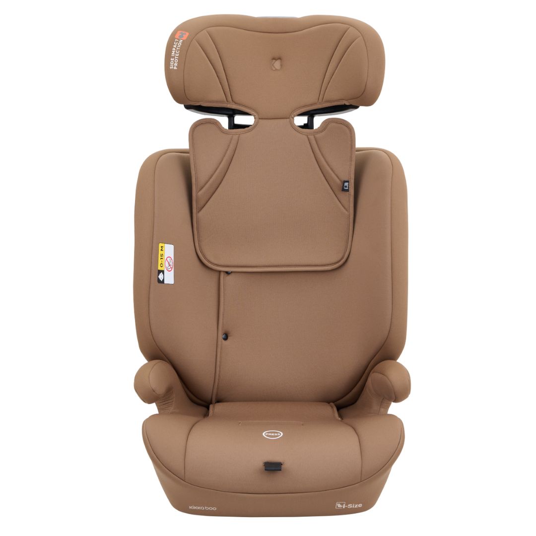 KikkaBoo® Otroški avtosedež i-Flow i-SIZE (76-150 cm) Mocha