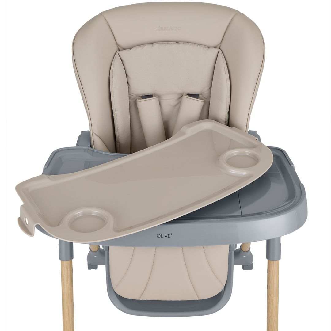 KikkaBoo® Otroški stol za hranjenje Olive 2 Beige KikkaBoo