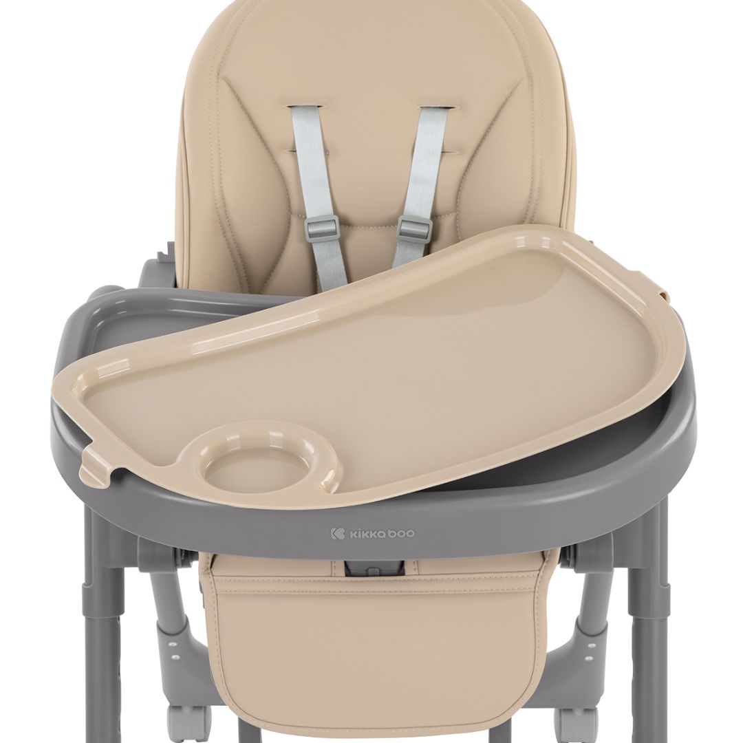 KikkaBoo® Otroški stol za hranjenje Pastello 2 Beige KikkaBoo