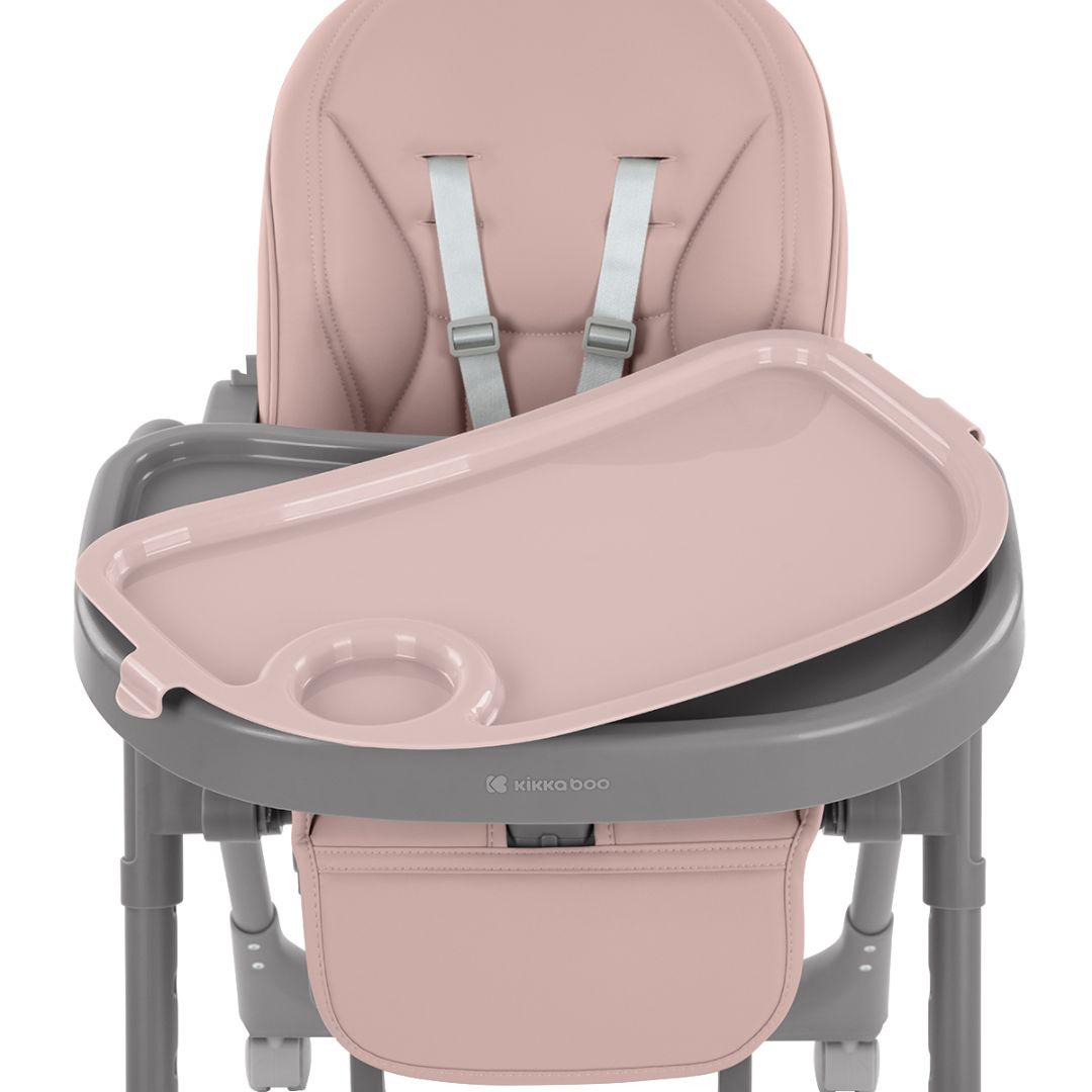 KikkaBoo® Otroški stol za hranjenje Pastello 2 Pink KikkaBoo