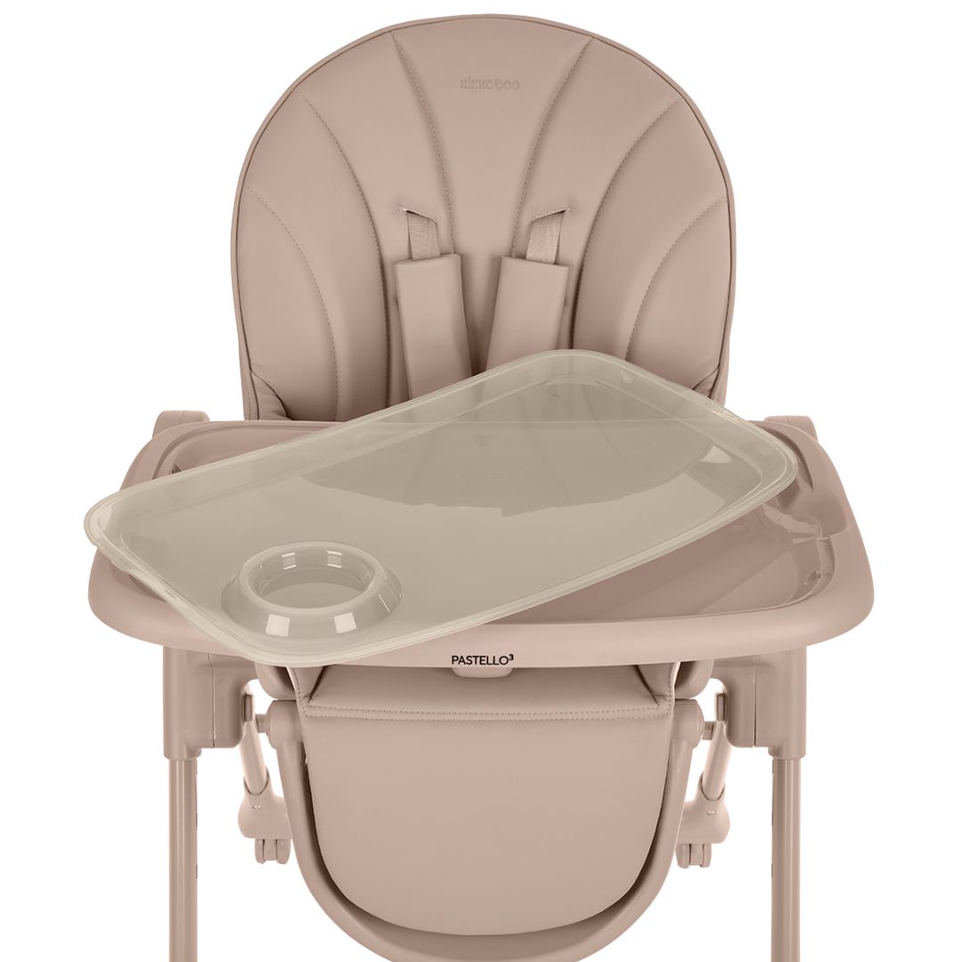 KikkaBoo® Otroški stol za hranjenje Pastello 3 Beige