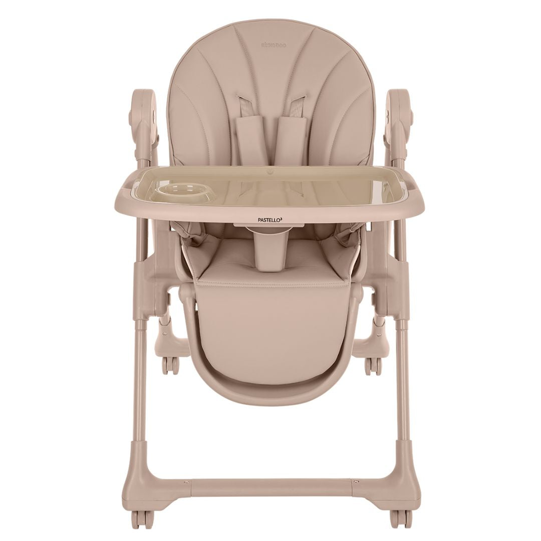 KikkaBoo® Otroški stol za hranjenje Pastello 3 Beige