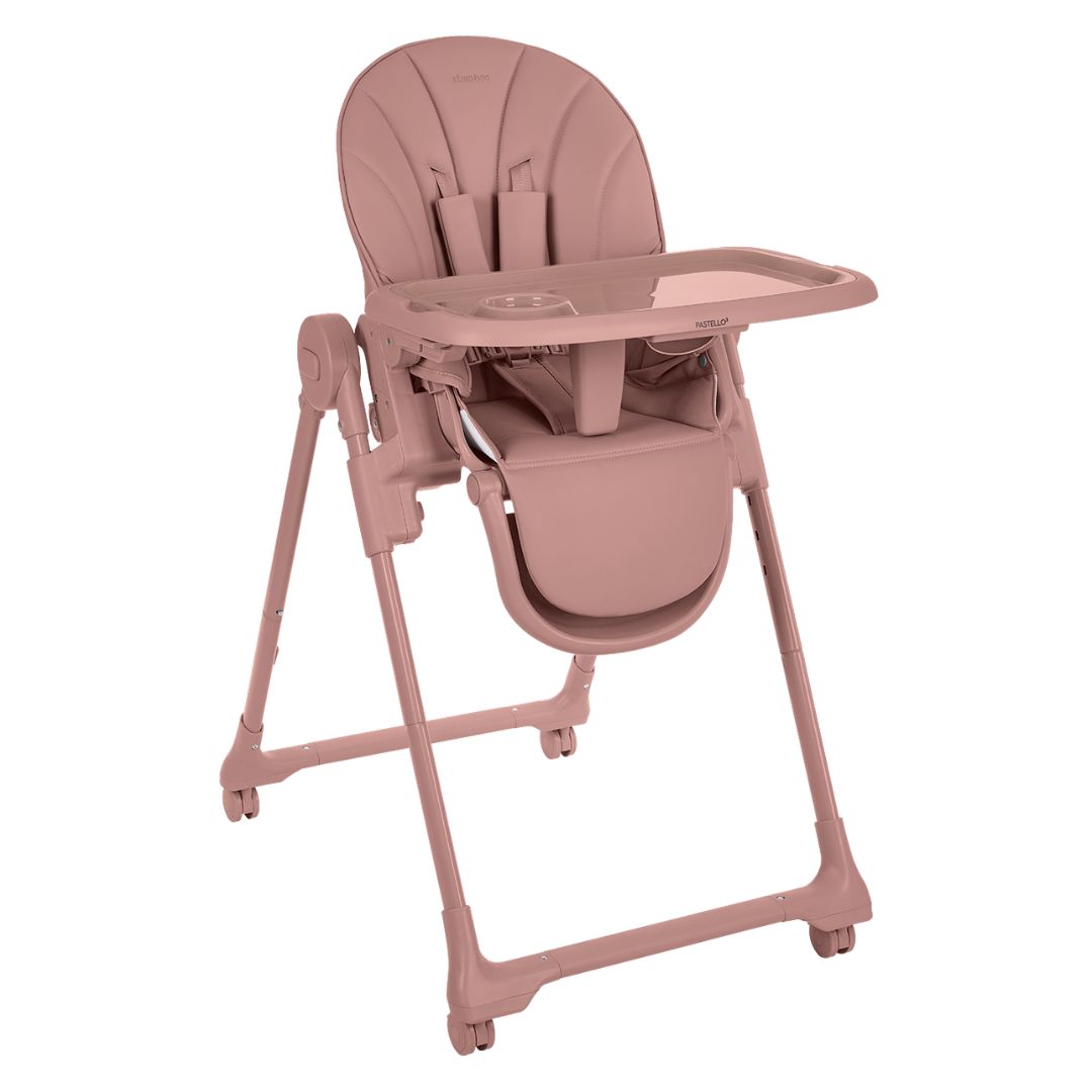 KikkaBoo® Otroški stol za hranjenje Pastello 3 Pink
