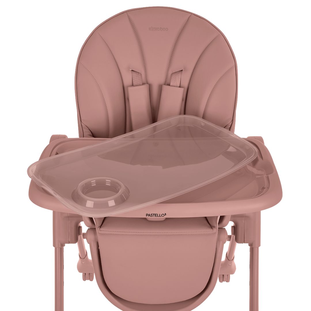 KikkaBoo® Otroški stol za hranjenje Pastello 3 Pink