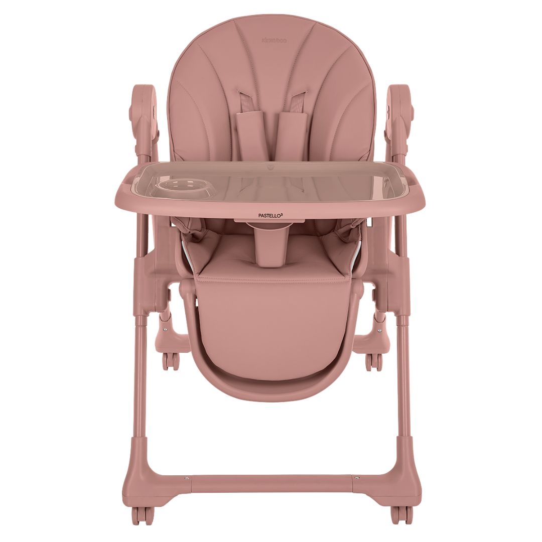 KikkaBoo® Otroški stol za hranjenje Pastello 3 Pink