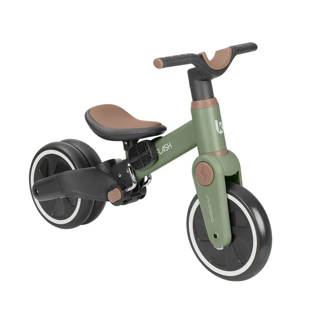 KikkaBoo® Otroški tricikel 5v1 Flash Army Green + GRATIS čelada Grey KikkaBoo