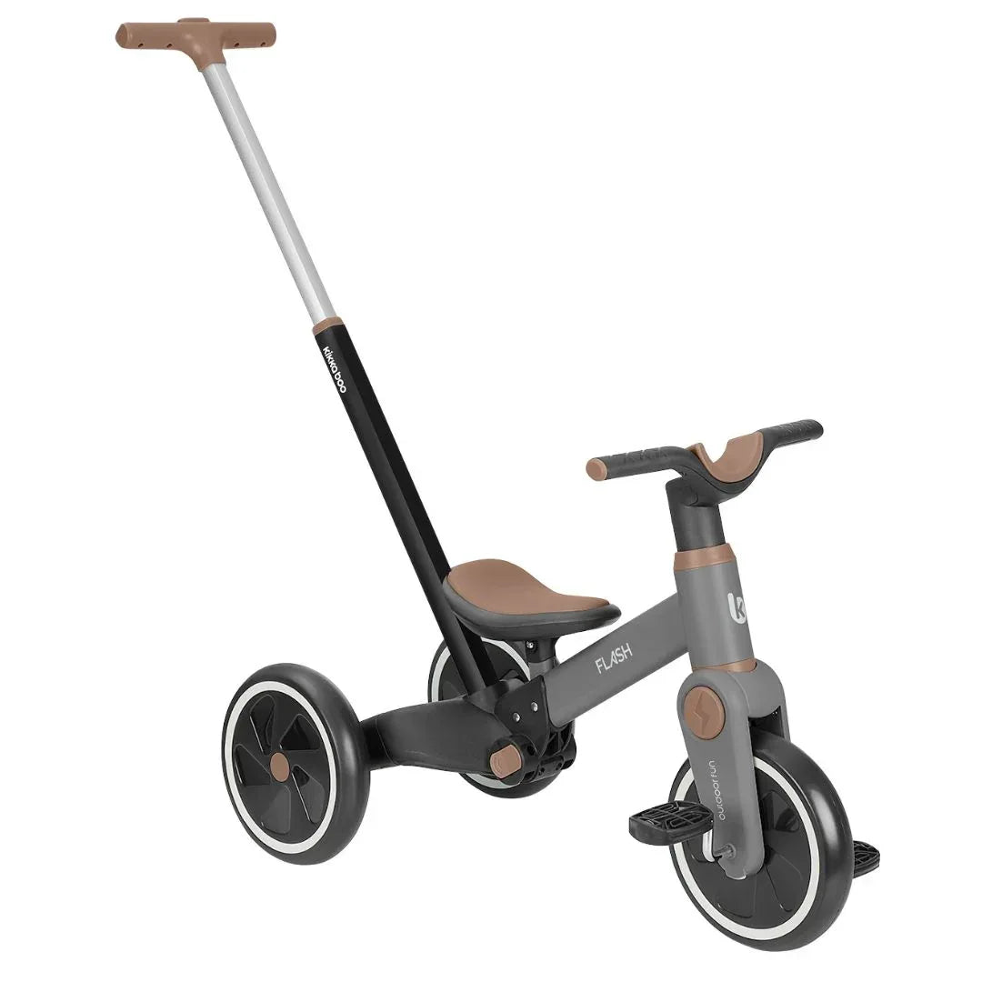 KikkaBoo® Otroški tricikel 5v1 Flash + GRATIS čelada Grey KikkaBoo