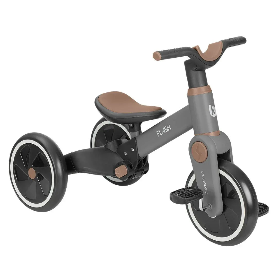 KikkaBoo® Otroški tricikel 5v1 Flash + GRATIS čelada Grey KikkaBoo