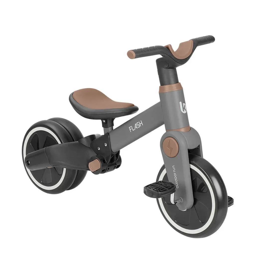 KikkaBoo® Otroški tricikel 5v1 Flash + GRATIS čelada Grey KikkaBoo