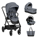 KikkaBoo® Baby stroller with carrycot 3in1 Mia Grey 2026