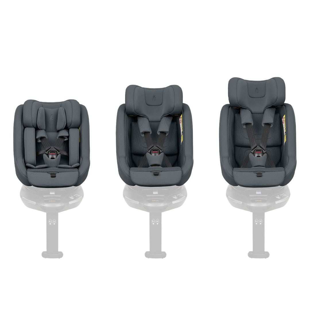 KikkaBoo® Platinum Otroški avtosedež i-Class Plus i-SIZE (40-105 cm) Graphite KikkaBoo
