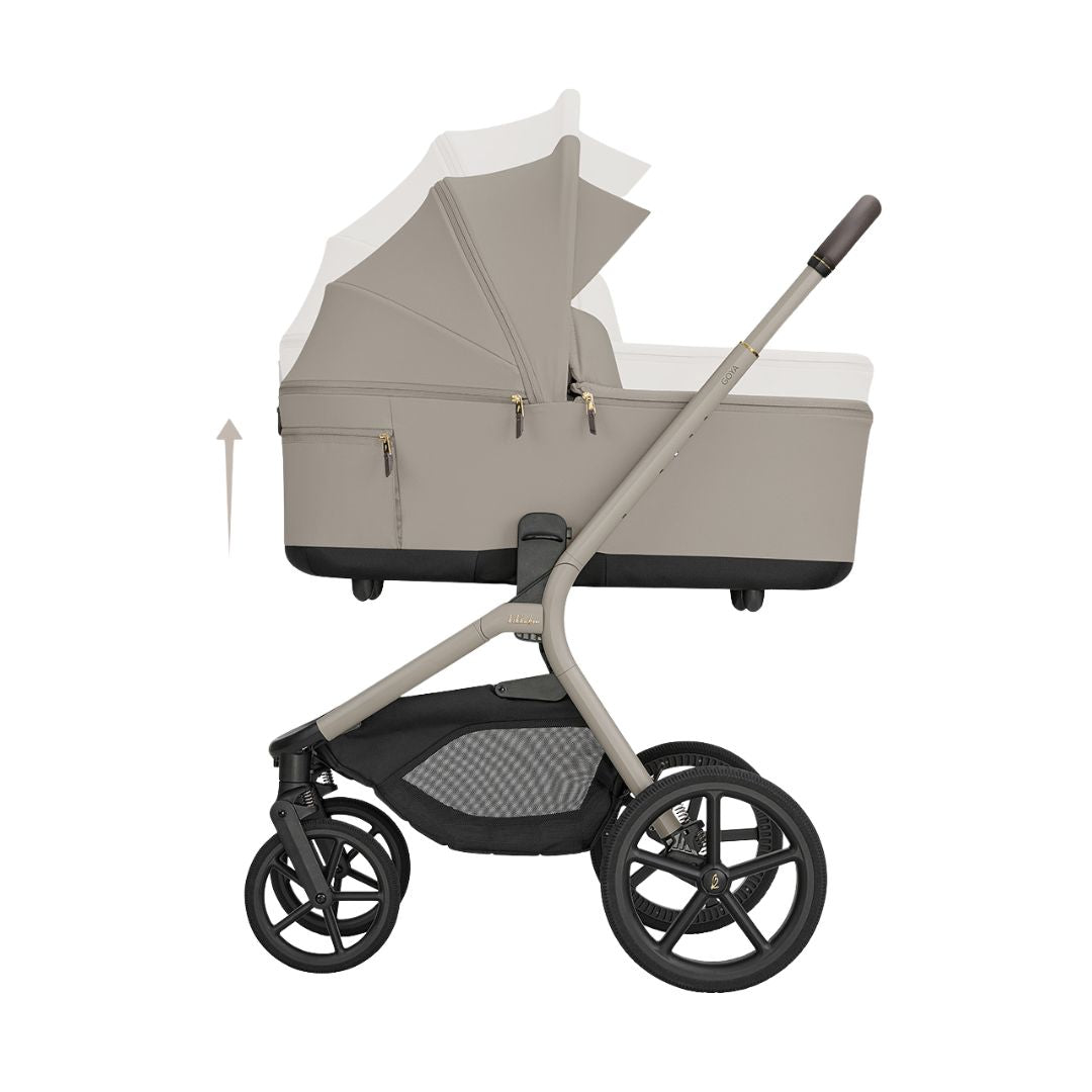 KikkaBoo® Platinum Otroški voziček s košaro 2v1 Goya Champagne KikkaBoo
