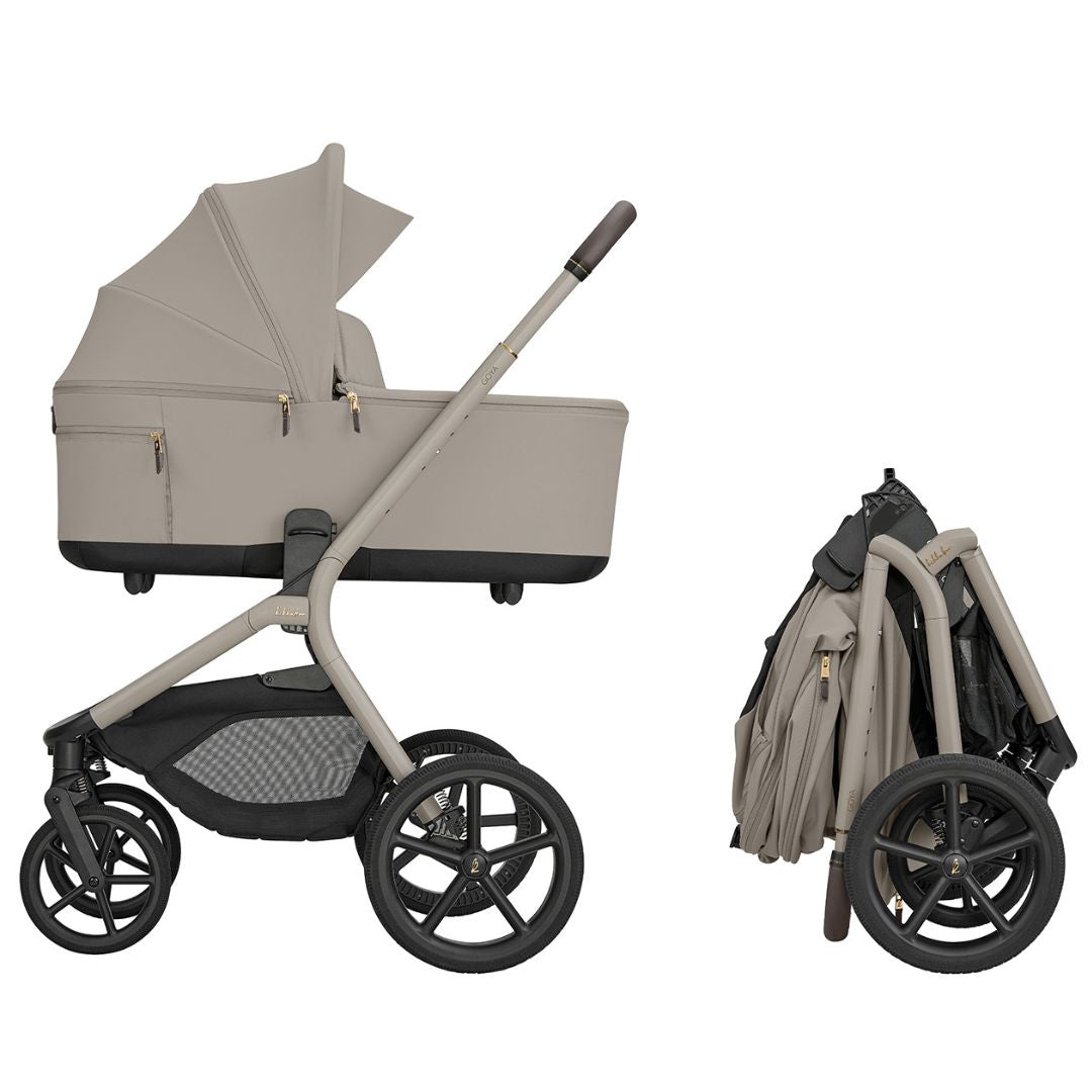 KikkaBoo® Platinum Otroški voziček s košaro 2v1 Goya Champagne KikkaBoo