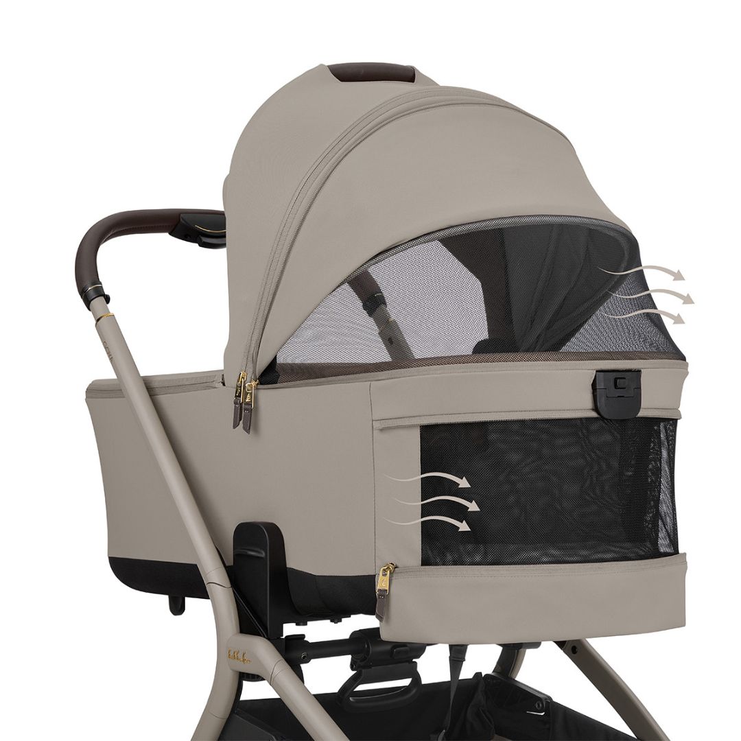 KikkaBoo® Platinum Otroški voziček s košaro 2v1 Goya Champagne KikkaBoo