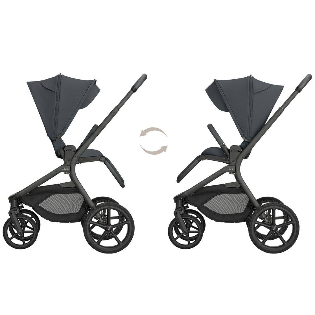 KikkaBoo® Platinum Otroški voziček s košaro 2v1 Goya Graphite KikkaBoo