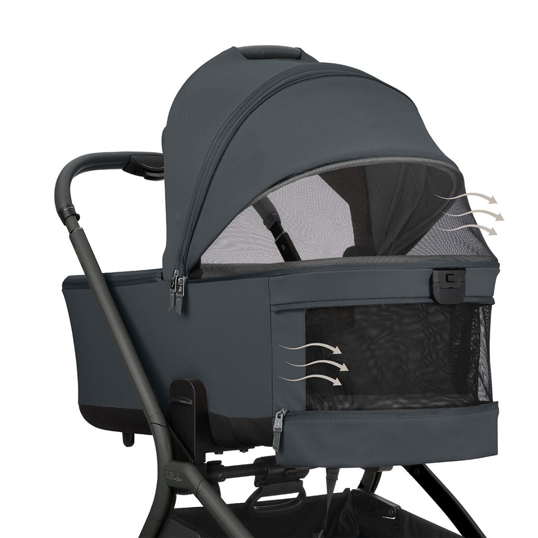 KikkaBoo® Platinum Otroški voziček s košaro 2v1 Goya Graphite KikkaBoo