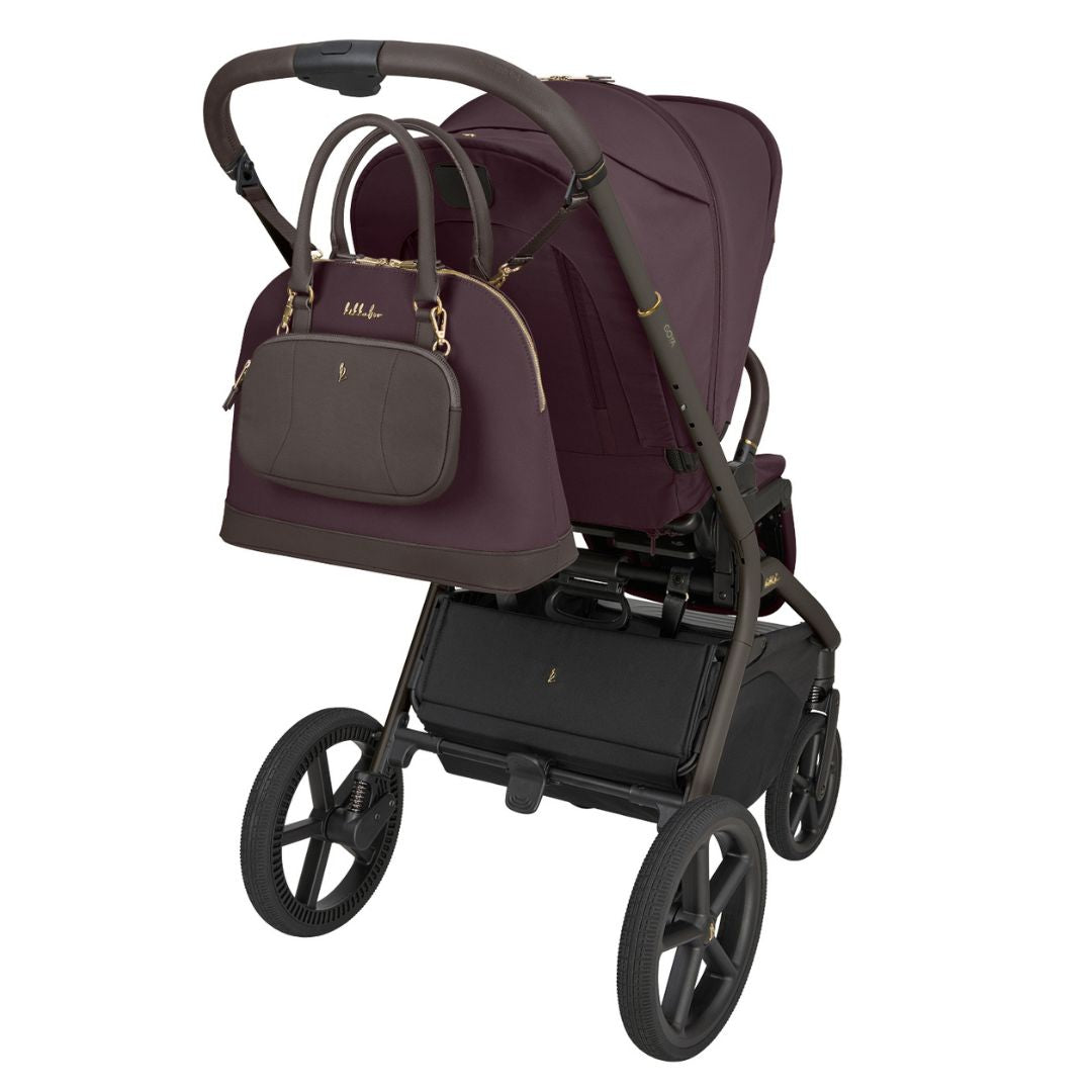 KikkaBoo® Platinum Otroški voziček s košaro 2v1 Goya Merlot KikkaBoo