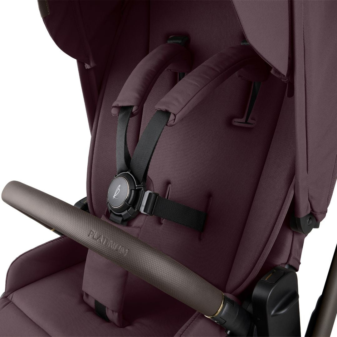 KikkaBoo® Platinum Otroški voziček s košaro 2v1 Goya Merlot KikkaBoo