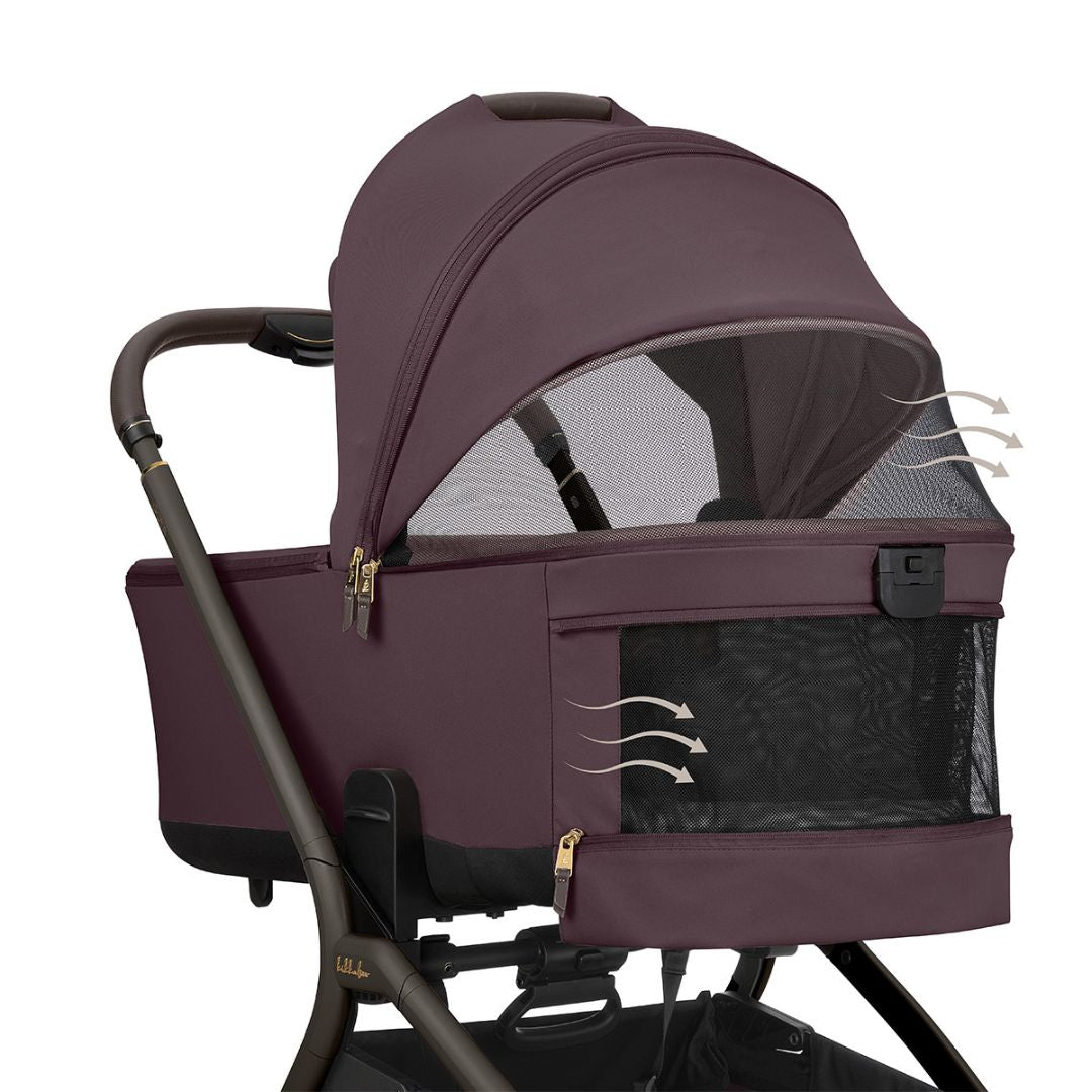 KikkaBoo® Platinum Otroški voziček s košaro 2v1 Goya Merlot KikkaBoo