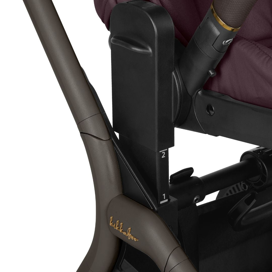 KikkaBoo® Platinum Otroški voziček s košaro 2v1 Goya Merlot KikkaBoo