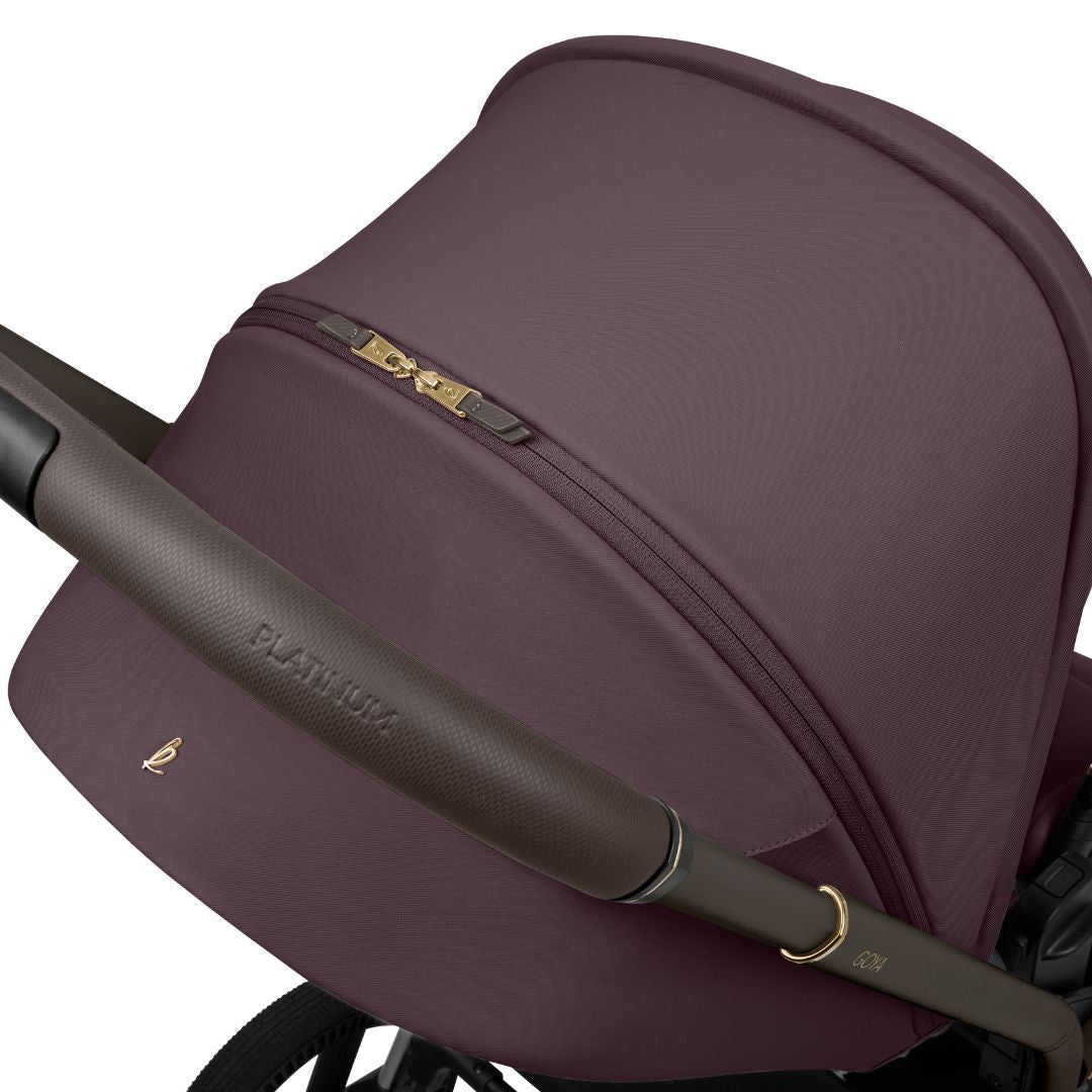 KikkaBoo® Platinum Otroški voziček s košaro 2v1 Goya Merlot KikkaBoo