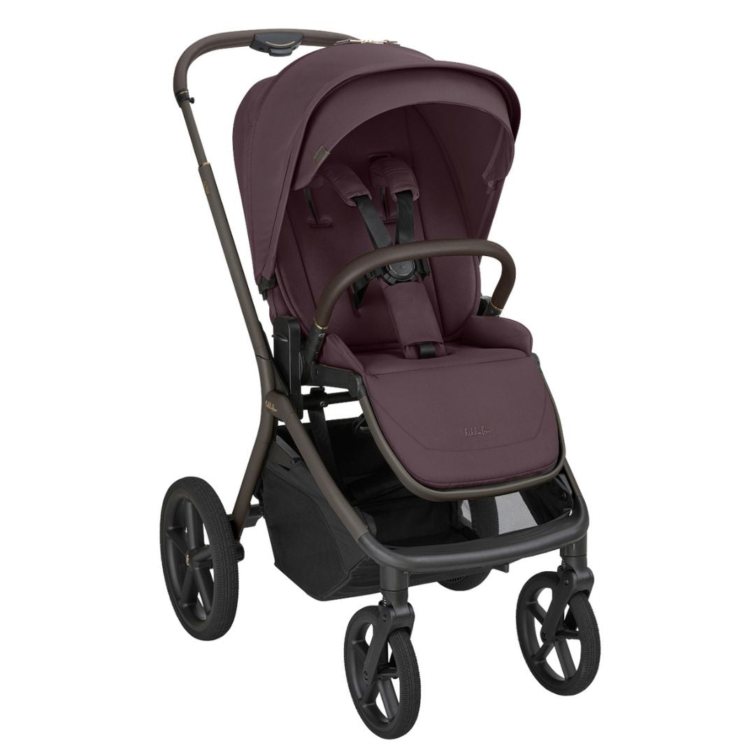 KikkaBoo® Platinum Otroški voziček s košaro 2v1 Goya Merlot KikkaBoo