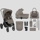 KikkaBoo® Poussette Platinum 2en1 Goya Mocca