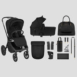 KikkaBoo® Poussette Platinum 2en1 Goya Noir