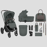 KikkaBoo® Poussette Platinum 2en1 Goya Olive